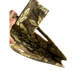 Vintage Americana Floral Woven Straw Clutch With Matching Coin Purse Yellow Photo 2