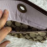Coach y2k Vintage Soho Suede Brown Signature Canvas Wristlet Photo 7