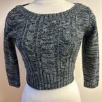 Copper Key Y2K Gray Knitted Black and White Cropped Sweater size M Photo 1