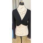 SheIn  Frenchy Womens Cropped Top Medium Long Sleeve Bohemian Boho Chic Festival Photo 3