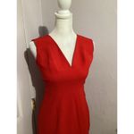 Dress the Population  Sandy Midi Dress Red Sleeveless Sheath Size XS Photo 2