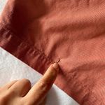 Natural Reflections plus size twill cotton shorts coral Terracotta mid rise Photo 3