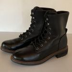 B.O.C Black Combat Boots Women’s Size 7.5M Faux Leather Lace Photo 12