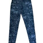TeezHer Women’s Printed Leggings LA Giraffe Blue Size Small NWT Smoothes Slims Photo 2
