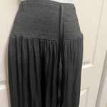 Hudson Gray Black Smocked Wide-Leg Pant Photo 9