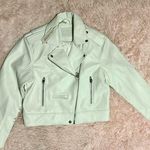 BLANK NYC NWT White Thick Vegan Leather Biker Jacket Zip Up Moto Jacket Photo 0