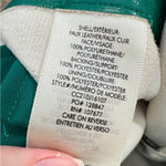 Alice + Olivia Green Faux Leather Wide Leg Pants Womens 4 Altered Corpcore Photo 5