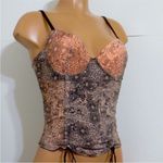 Donna Loren Mesh Corset Blush Pink / Black Design 36B Size undefined Photo 0