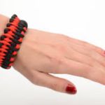 Survival Outdoor Secure Line 550 Nylon Woven Paracord Unisex Braid Brace… Orange Photo 1