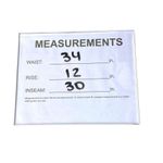 Carole Little 100% Linen Pants Womens 12 Navy White Striped Wide Leg Boho Zip Photo 6