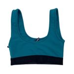 NEW Beth Richards Kim Top Tank Bikini Swim Top Jewel Teal Black Trim Size XS Blue Photo 1