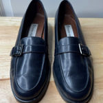 Etienne Aigner Vintage NWT IN BOX Women’s Size 8 Carver Navy Buckle Loafers Photo 0