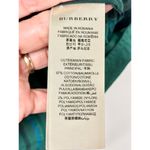 Burberry  Brit Cotton Blend Plaid Long Sleeve Button-Up Shirt Green Women's S / P Photo 3