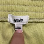 Aerie Women’s Groove-on Ribbed Velour Flare Pants Yellow-Green Size M Medium Photo 4