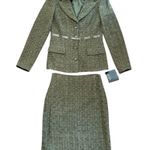Rickie Freeman TERI JON two piece skirt suit, size 2, NWT Green Photo 1