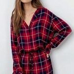Rails  • Red Plaid Crimson Navy Clara Button Down Top Photo 0