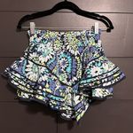 Aerie  Rock & Ruffle Asymmetric Blue Floral Skort Shorts Skirt Women’s Sz XS NWT Photo 1