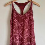 prAna Opal Dress Racerback Performance Jersey Knit Vino Tiles Size Medium Photo 4
