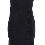 Aura Ruched Bodycon Dress Sz L/XL Ribbed Waffle Shapewar Club Minimalist Travel Photo 0