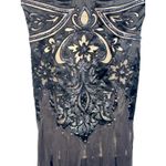 NWT Mandalay Black Silver Beaded Sequin Short Mini Evening Dress Womens Size 4 Photo 3