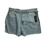 BLANK NYC  Women's Cut Out Pockets High Waist Raw Hem Denim Shorts Size 30‎ Photo 5