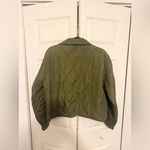 VICI Mine Green Quilted Boxy Fit Crop Jacket Lightweight Jacket Size Large Photo 6
