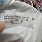 Floral Blue and Pink Women's Top Size M Photo 3