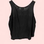 Vintage 90’s black silk sleeveless Bentley blouse cami tank whimsigoth luxury Size L Photo 2