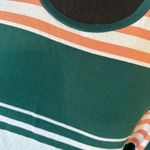 PacSun  Striped Green & Peach Long-Sleeve Shirt – Size M Photo 5