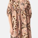Ba&sh Cleo Mini Dress Tie Dye Oversized Ikat Print Boho Casual Size 1 (XS-2) Photo 1