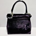 LK Bennett L.K. Bennett Purple Velvet Crossbody Purse Photo 7