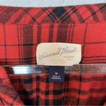 Universal Threads UNIVERSAL THREAD Burnt Orange & Black Plaid 1/4 Button Down Shirt Size M Photo 4