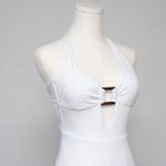 Becca . Modern Edge Cutout Ribbed One-Piece Swimsuit. Photo 11