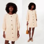 Tuckernuck  Tan Stone Blake Long Sleeve Button Down Minimalist Mini Dress Size Sm Photo 1