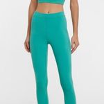 Alo Yoga Teal Blissful High-Waisted Ribbed Leggings Full Length Sz S Athleisure Photo 2