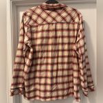 Marine layer Classic PJ Top in Red Plaid Size Large Photo 5