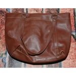 Franco Sarto Brown Shoulder Bag Purse Inside Zipper Textured Material Photo 3