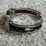 Women’s‎ vintage silver/brown crystal bangle bracelet watch one size Silver Photo 4