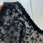 Blush NWOT Black Sheer Star Bralette Photo 3