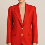 Vintage Red Silk Photo 0