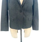Dries Van Noten Black Geometric Print Woven Blazer Jacket Size 38 US 6 Photo 3