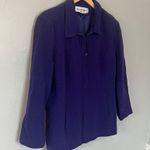 Norton Mcnaughton  Wool Zip Pea Winter Warm Coat Jacket Purple Large XL 12 Photo 2