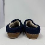 L.L. Bean Cozy Slide Fleece Slippers Size 7 Blue Photo 6