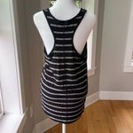 Mossimo Black and White Striped Loose Fit Racerback Tank Top Size Small Photo 2