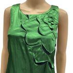 Sugar Lips  Emerald Green Black Sleeveless Bubble Hem Zip Back Lined Dress Size S Photo 2