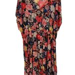 Time & Tru Tropical Lace Trimmed Pullover Boho Swim Cover Up Multi Size 2X Photo 1