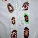 Chicsoul Boho Lightweight White Cover Up One Size Crochet Resortwear Swim Kimono Size L Photo 3