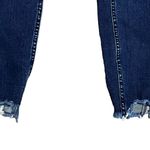 We The Free Crvy cropped ankle skinny jeans distressed raw hem dark wash 25 Photo 5