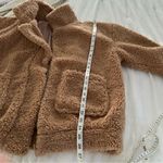 VICI Women’s Medium Brown Teddy Coat Pocket Jacket Photo 5