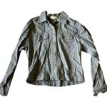 Bill Blass 90s Linen Blend Trucker Jacket Photo 2